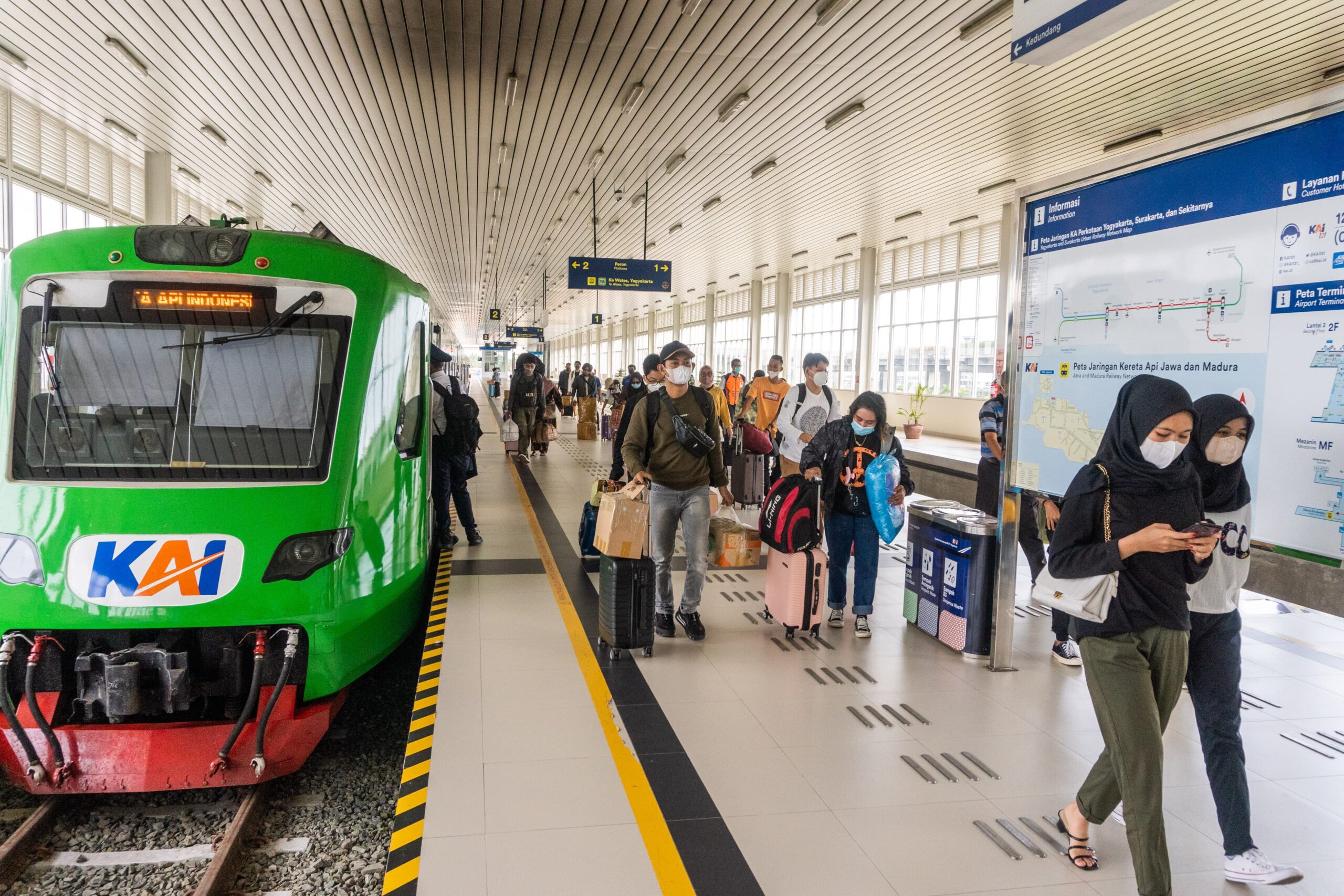 (VIDEO) KA Bandara Yogyakarta Jadi Pilihan Favorit Penumpang Saat Lebaran