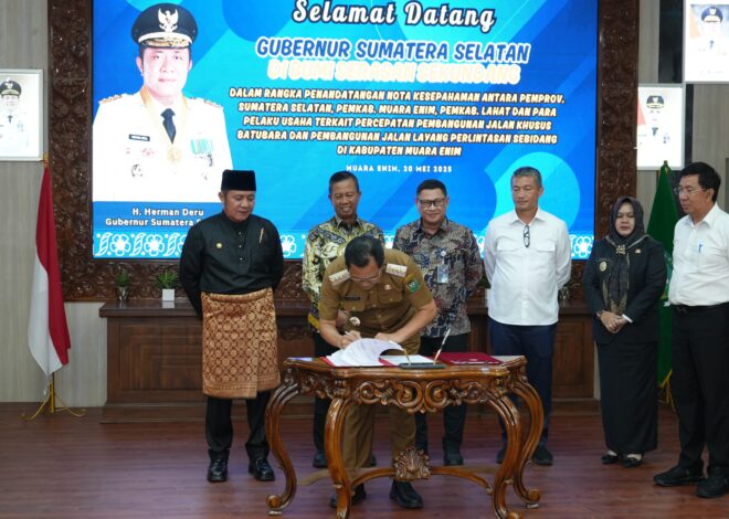 MoU Flyover Muara Enim: KAI dan Bukit Asam