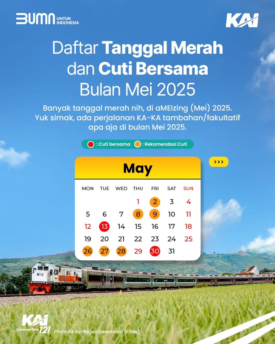 aMElzing Trip! Ga Pake Drama Kehabisan Tiket: KAI Hadirkan Deretan Kereta Tambahan di Bulan Penuh Libur